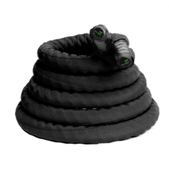 Corda Naval Revestida (Preto) - 36mm - 10 metros - Pegada de Borracha